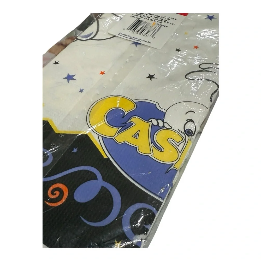 Vintage Casper the Friendly Ghost 54” x 102” hHalloween Paper Table Cloth NWT